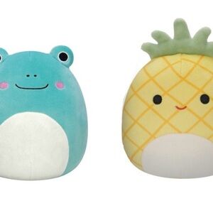NIB Set Frog and Pineapple Squishmallows